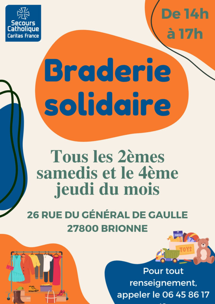 Braderie solidaire SECOURS CATHOLIQUE